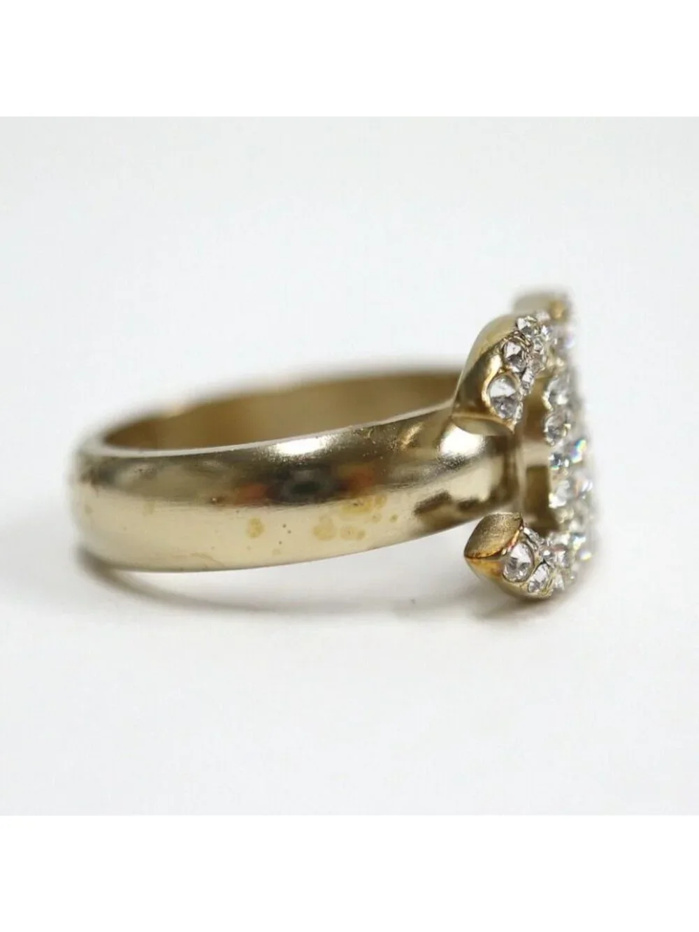 Chanel Ring CC Logo Rhinestone Metal - Picture 5 of 11